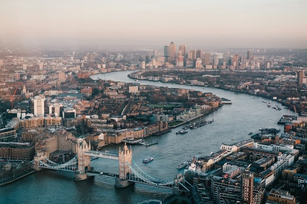 Westminster and the River Thames in London